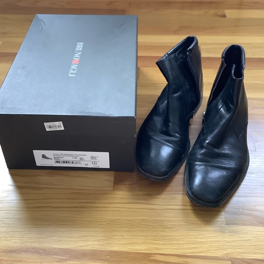 Bruno Magli men’s zip boots, size 10